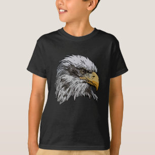 アメリカの国家シンボル動物ハクトウワシのグラフィック Tシャツ