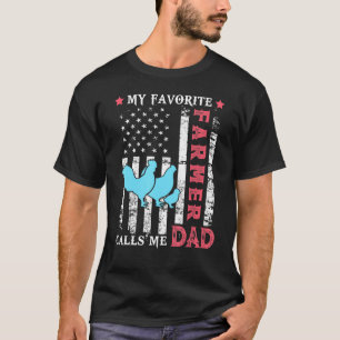アメリカの国旗が好きな農夫が俺をダディ・チキンと呼ぶ Tシャツ