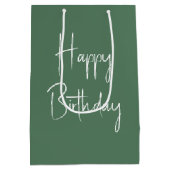 アメリカの国旗とハゲワシの誕生日 ミディアムペーパーバッグ (裏面)