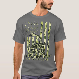 アメリカの国旗を踏むな カモフラージュ アメリカ国旗 Tシャツ