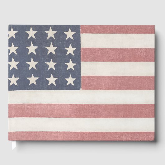 アメリカの国旗（アンティーク調） ゲストブック (正面)