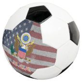 アメリカの国旗 サッカーボール (3/4)