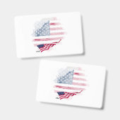 アメリカの国旗 バッジ (正面＆裏面)