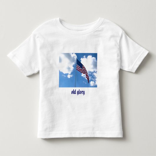 アメリカの国旗 子供用Tシャツ トドラーTシャツ (正面)