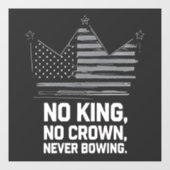 アメリカの国王救が反対するアンチ ウィンドウサイン (シート)