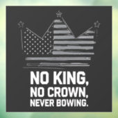 アメリカの国王救が反対するアンチ ウィンドウサイン (シート3)