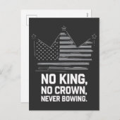 アメリカの国王救が反対するアンチ シーズンポストカード (正面/裏面)