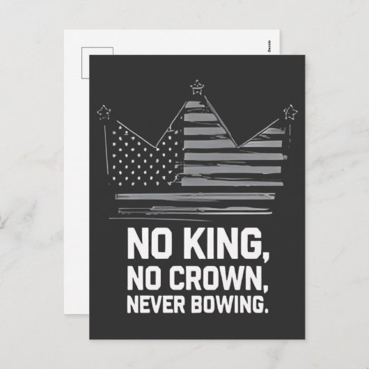 アメリカの国王救が反対するアンチ シーズンポストカード (正面/裏面)