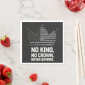 アメリカの国王救が反対するアンチ スタンダードカクテルナプキン (インサイチュ)