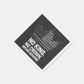 アメリカの国王救が反対するアンチ スタンダードカクテルナプキン (角)