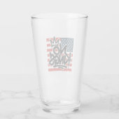 アメリカの国王救が反対するアンチ タンブラーグラス (裏面)