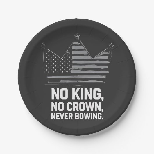 アメリカの国王救が反対するアンチ ペーパープレート (正面)