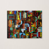 アメリカの国立公園のヴィンテージのデカールの爆弾 ジグソーパズル (横)