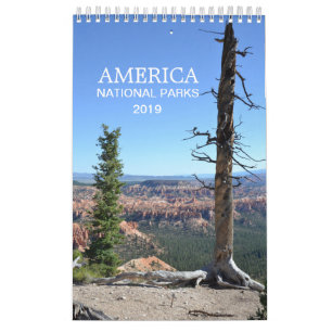 アメリカの国立公園の自然の写真のカレンダー2019年 カレンダー