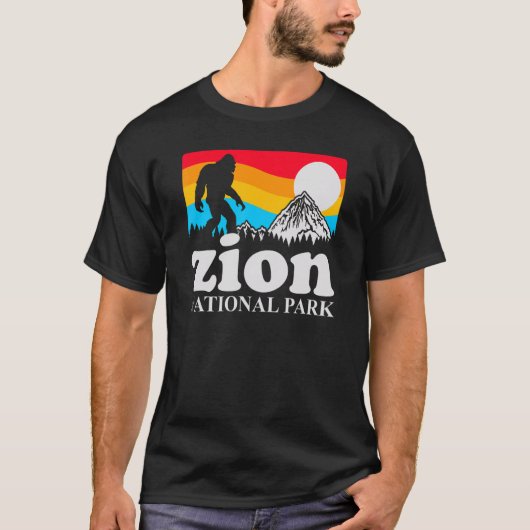 アメリカの国立公園巡りが好き Zion National Park Tシャツ (正面)