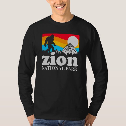 アメリカの国立公園、ザイオン国立公園を訪れるのが大好き Tシャツ (正面)