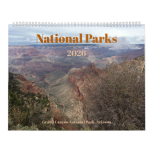 アメリカの国立公園 写真カレンダー 2026年 12か月 カレンダー