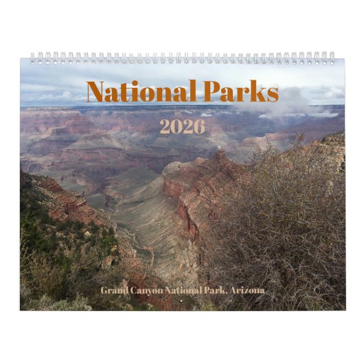 アメリカの国立公園 写真カレンダー 2026年 12か月 カレンダー (カバー)