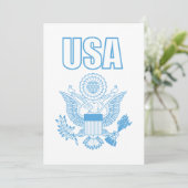 アメリカの国章 招待状 (スタンド正面)