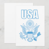 アメリカの国章 招待状 (正面/裏面)