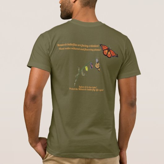 アメリカの国蝶 Tシャツ (裏面)
