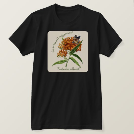 アメリカの国蝶 Tシャツ (デザイン正面)