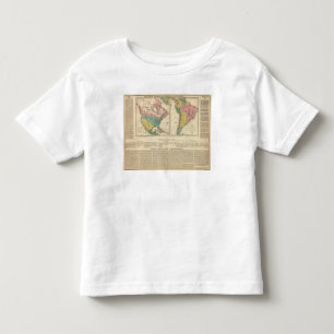 アメリカの地図書の地図のヨーロッパの発見 トドラーTシャツ