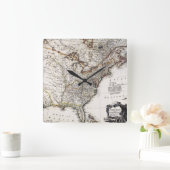 アメリカの地図， 1809 スクエア壁時計 (ホーム)