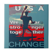 アメリカの変化を後押しする愛国心と強まり タイル (正面)