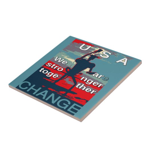 アメリカの変化を後押しする愛国心と強まり タイル (側面)