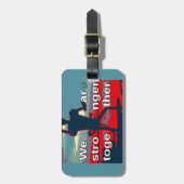 アメリカの変化を後押しする愛国心と強まり ラゲッジタグ (正面縦)