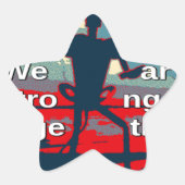 アメリカの変化を後押しする愛国心と強まり 星シール (正面)