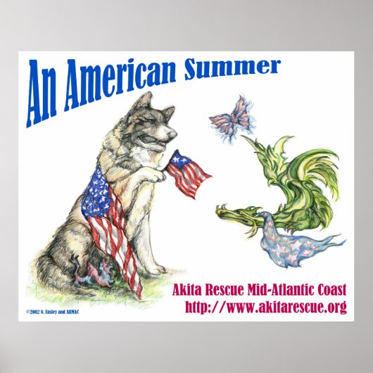 アメリカの夏(風景) ポスター (正面)