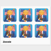 アメリカの大災害の正方形のステッカー スクエアシール (シート)