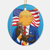 アメリカの大災害 セラミックオーナメント (左)