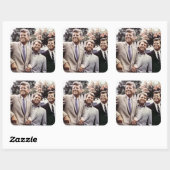 アメリカの大統領ジョン・ケネディとロバートとテッド スクエアシール (シート)