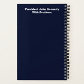 アメリカの大統領ジョン・ケネディとロバートとテッド ノートブック (裏面)