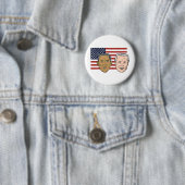 アメリカの大統領バラクおよびVPジョセフ・バイデン 缶バッジ (インサイチュ)