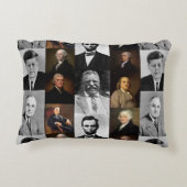 アメリカの大統領プラスHamiltonとFranklin歴史 アクセントクッション (裏面)