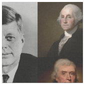 アメリカの大統領プラスHamiltonとFranklin歴史 ファブリック (クローズアップ)