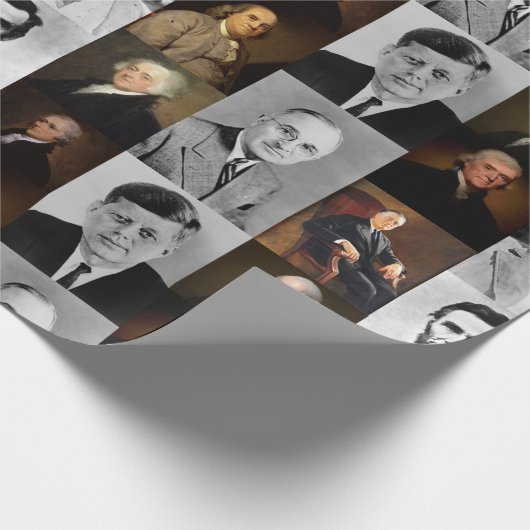 アメリカの大統領プラスHamiltonとFranklin歴史 ラッピングペーパー (角)