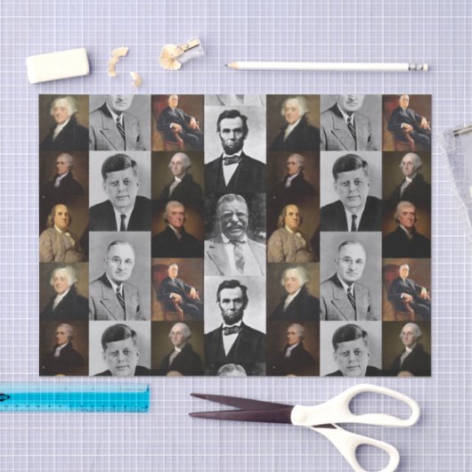 アメリカの大統領プラスHamiltonとFranklin歴史 薄葉紙 (クラフト)