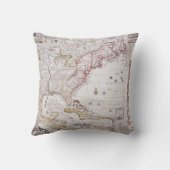 アメリカの大英帝国の地図 クッション (裏面)