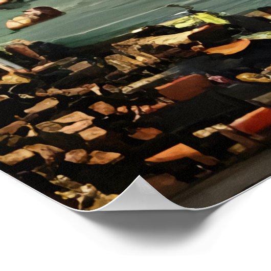 アメリカの大都市 | AIアートポスター ポスター (角)