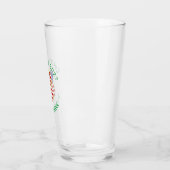 アメリカの天使のクリスマスフラグ 赤毛カスタマイズ タンブラーグラス (左)