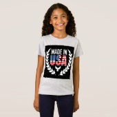 アメリカの女の子 Tシャツ (正面フル)