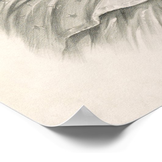 アメリカの女性の擬人化コロンビア ポスター (角)