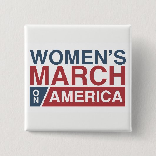 アメリカの女性の3月 缶バッジ (正面)