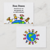 アメリカの子供 名刺 (正面/裏面)