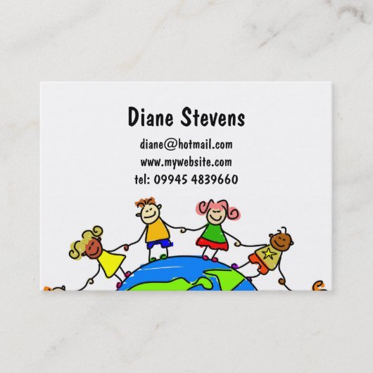 アメリカの子供 名刺 (正面)